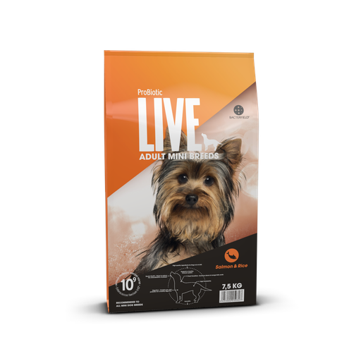 Probiotic Live Adult Mini Breeds Salmon 7.5 Kg