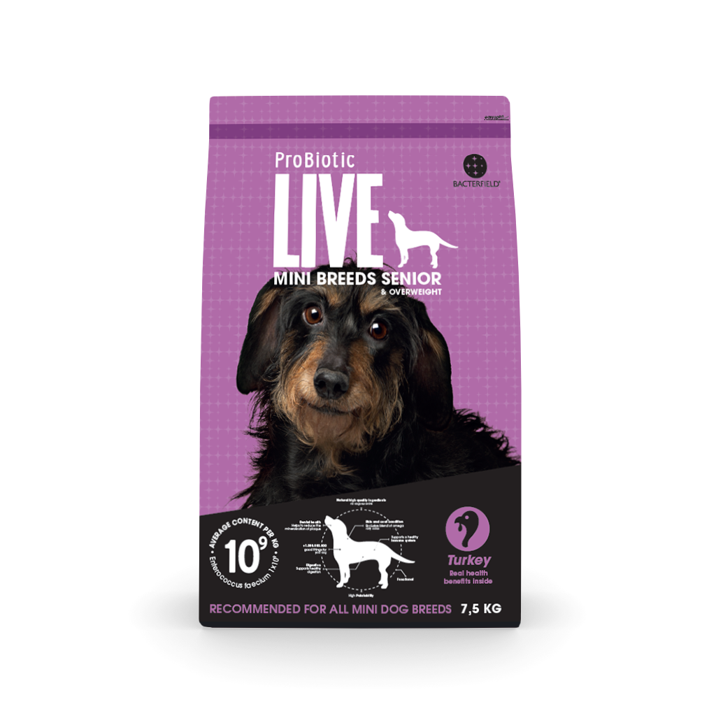 Probiotic Live Senior Mini Breeds and Over weight 7.5 Kg